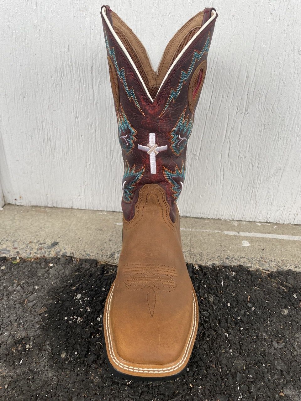 MXBW005 MNS TWISTED X WORK BOOT TAN &amp; BURG