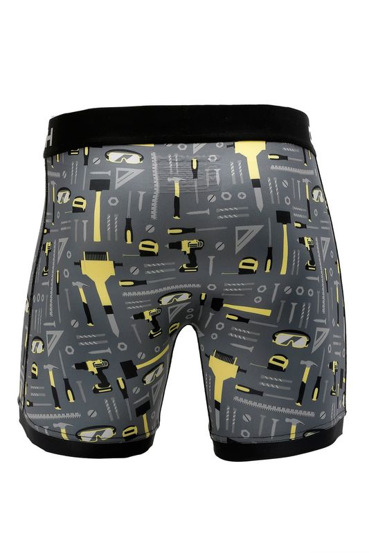 MNS BOXER BRIEF GRY
