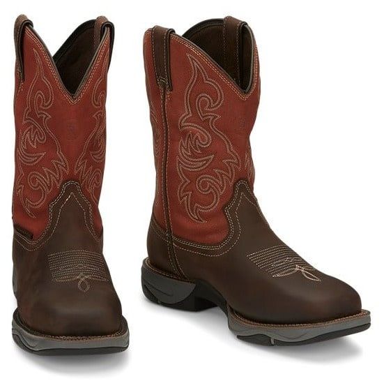 TONY LAMA CHOCOLATE STEEL TOE