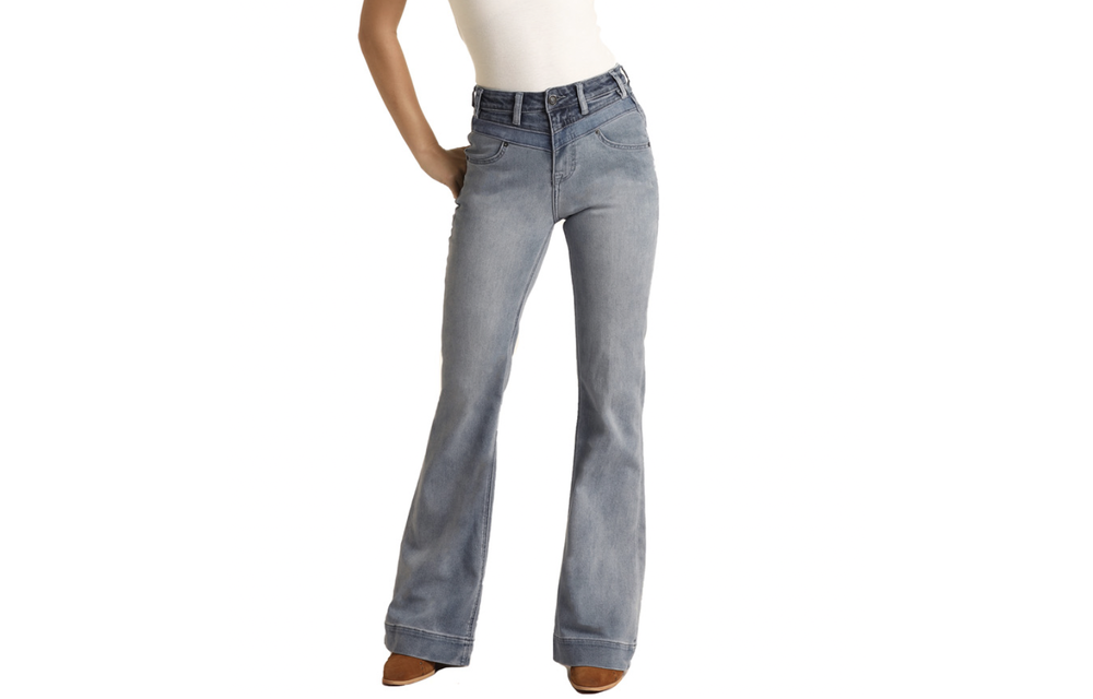 ROCK &amp; ROLL YOKE PATCH DYE TROUSER