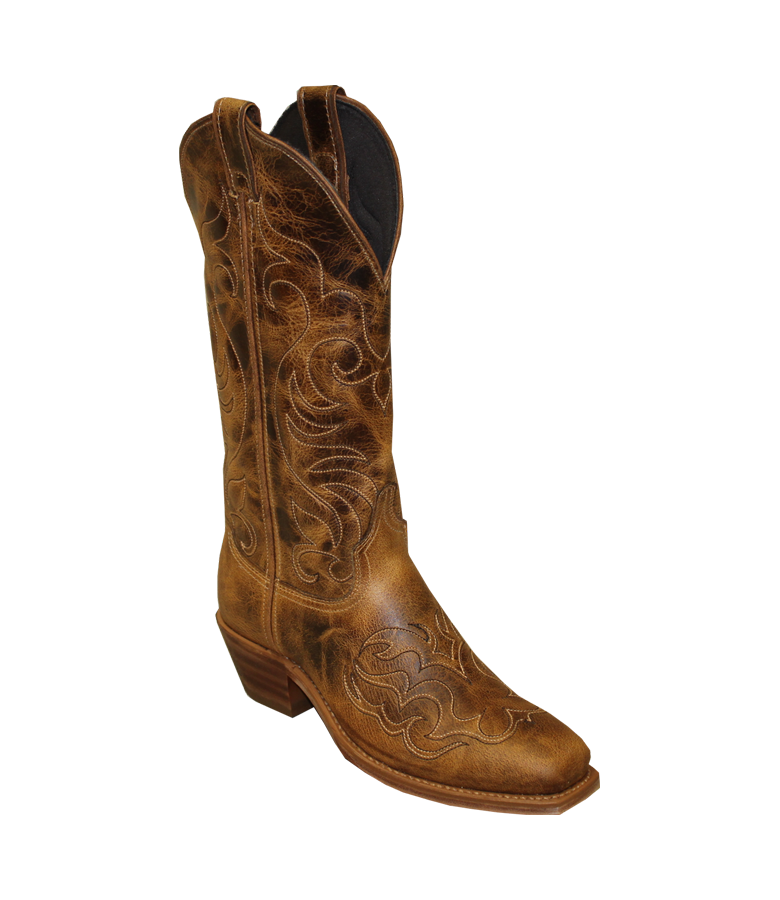 ABILENE 12″ ANTIQUED TAN COWHIDE BOOT
