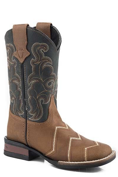 BOYS ROPER MONTEREY ANGLES BLACK/BR.