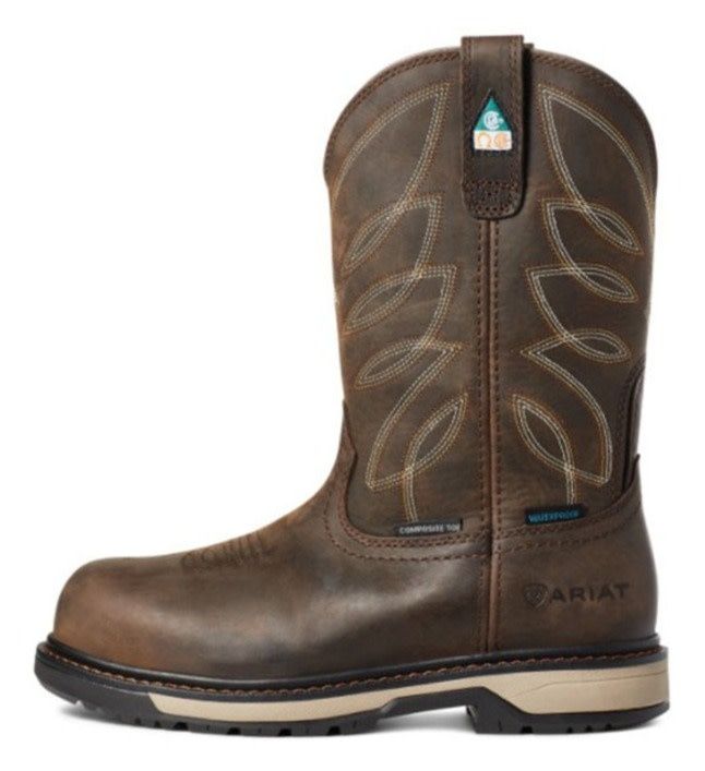 ARIAT RIVETER CSA COMP TOE H2O DARK BROWN