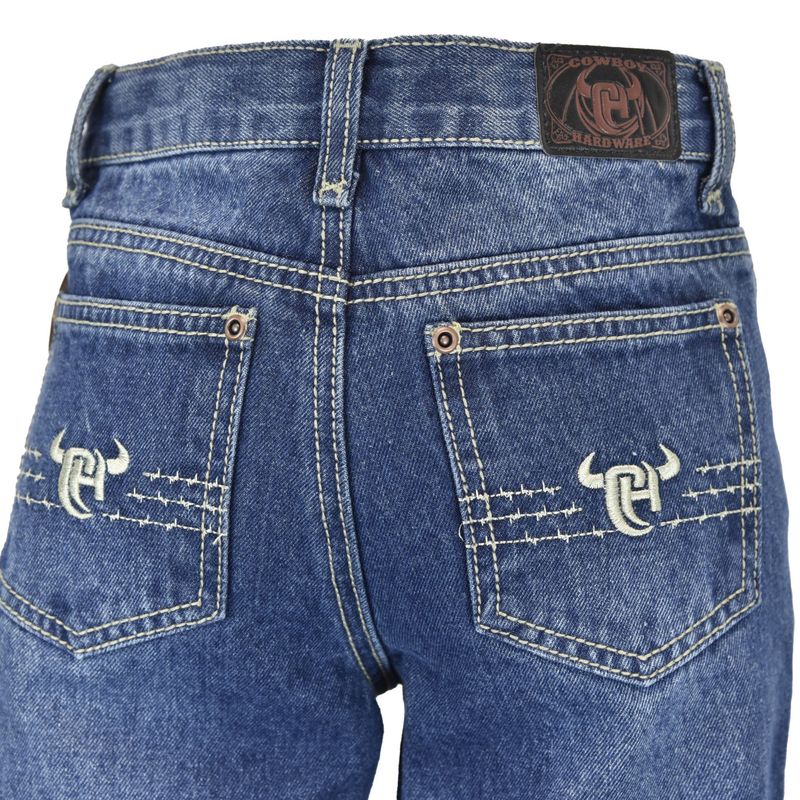 COWBOY HARDWARE YOUTH JEAN MED WASH
