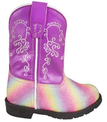 SMOKY MOUNTAIN TODDLER GIRLS HOPALONG BOOT RAINBOW/ORCHID
