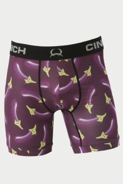 MXY6002027 CINCH MENS 6&quot; EGGPLANT PURPLE BOXER BRIEF