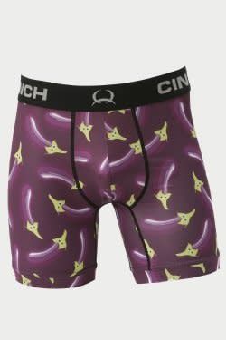 CINCH MENS 6&quot; EGGPLANT PURPLE BOXER BRIEF