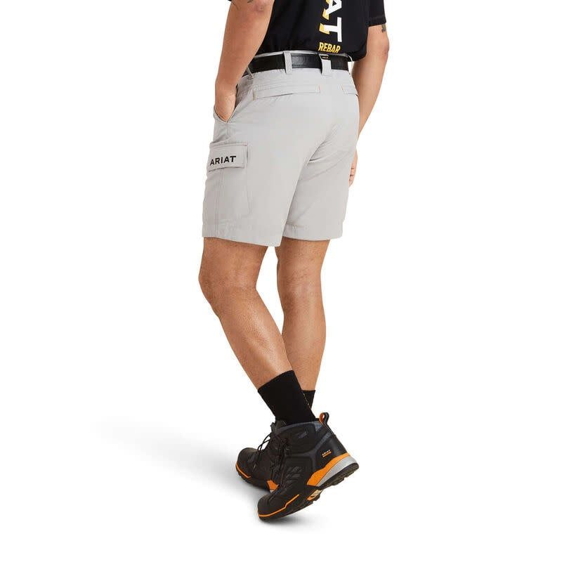 ARIAT MEN&#39;S REBAR WORKFLOW ULTRALIGHT SHORTS IN ALLOY