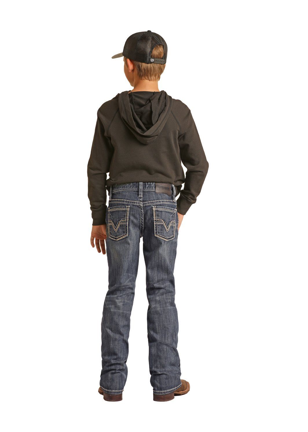 RRBD0BR0LG ROCK &amp; ROLL  BOYS  BB GUN BOOTCUT DARK VINTAGE