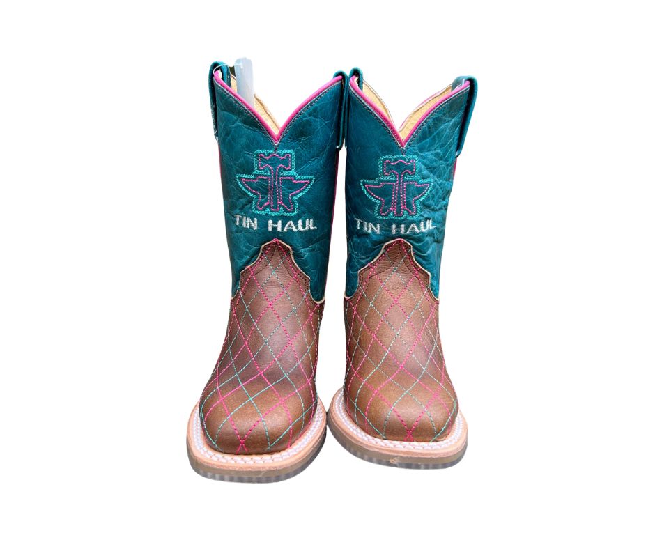 TIN HAUL HEARTS &amp; COLTS BROWN/TEAL SHAFT