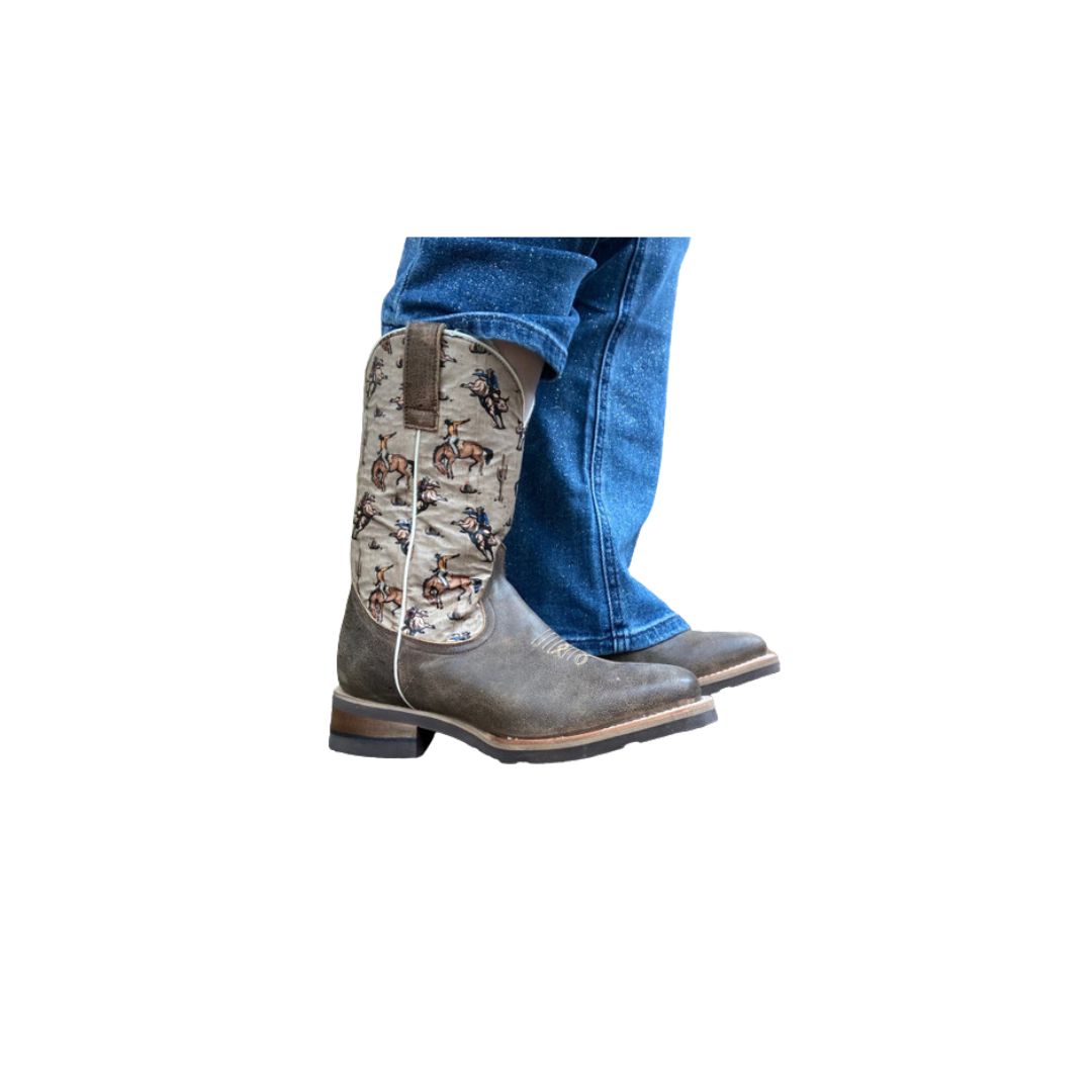 ROPER ROUGHSTOCK BROWN W/RIDERS DESIGN SHAFT