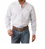 ARIAT MENS LUCA CLASSIC L/S SHIRT WHITE