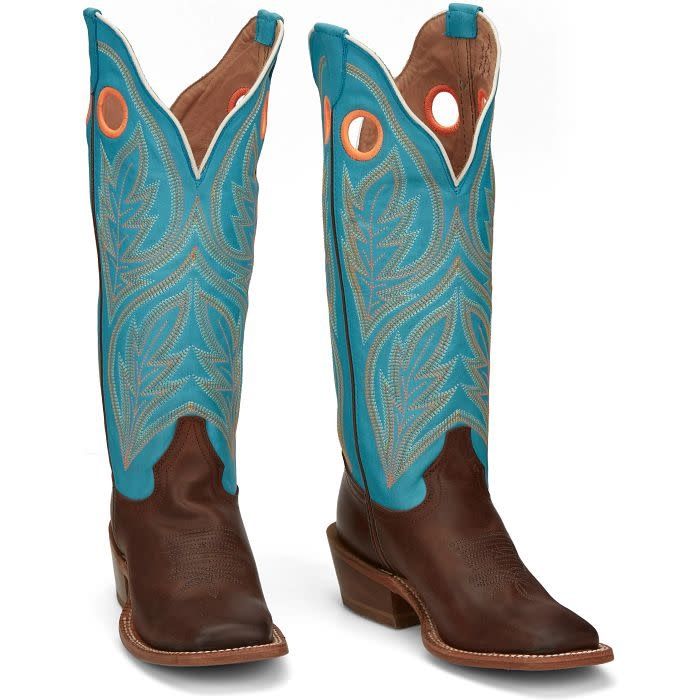 TONY LAMA WOMEN&#39;S EMMELINE 15&quot; WIDE SQUARE TOE BOOTS