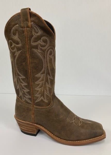 ABILENE WOMEN&#39;S BROWN DISTRESSED SQUARE TOE BOOT