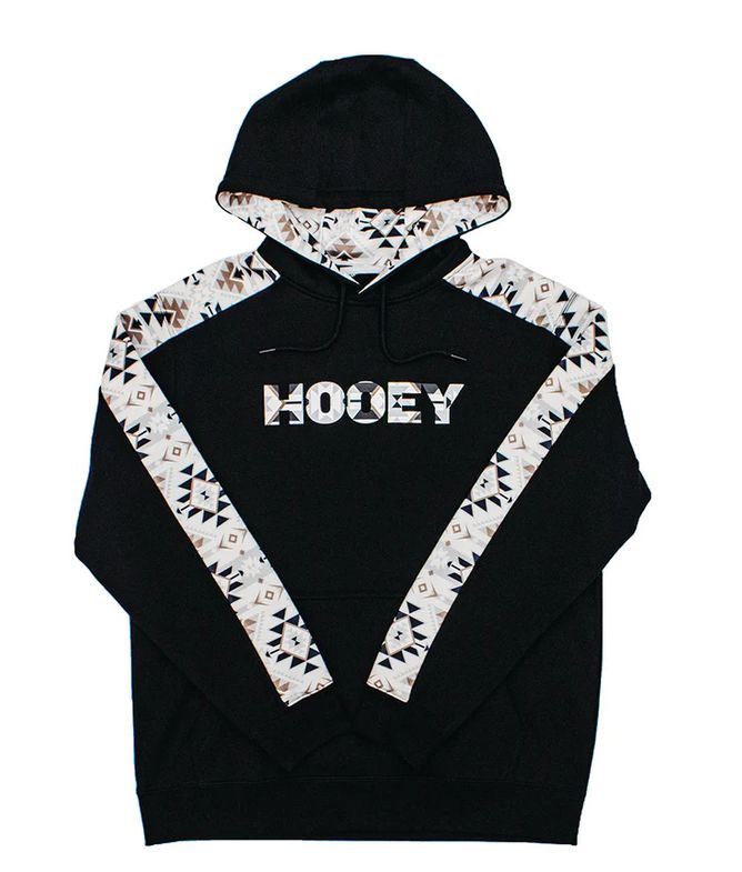 HH1190BK-Y HOOEY YOUTH CANYON BLACK/AZTEC HOODIE