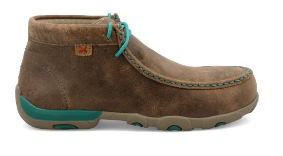 TWISTED X WOMEN&#39;S WORK BOMBER/TURQUOISE CHUKKA MOC