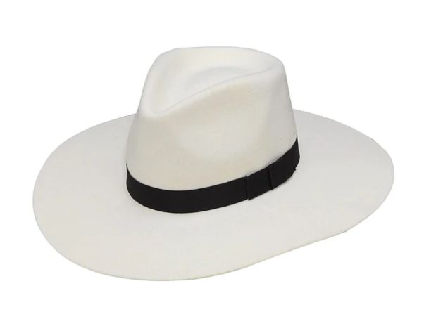 TWISTER  WOMEN&#39;S PINCH FRONT COWBOY HAT WHITE