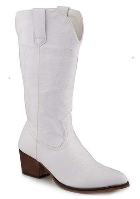 09-021-1556-3133 ROPER WOMEN&#39;S NETTIE WHITE ROUND TOE BOOT