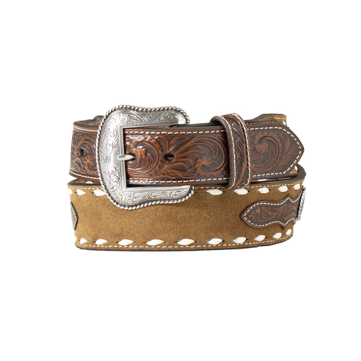 NOCONA ROUGHOUT BILLET BELT