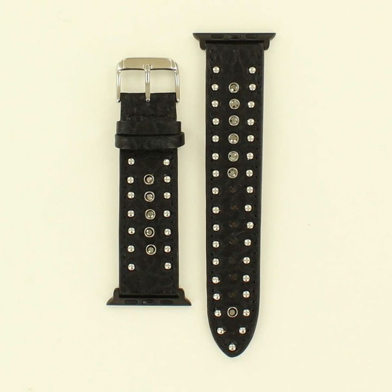 NOCONA STUD STONES BLACK APPLE WATCH BAND