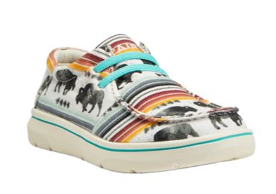 10040248 ARIAT GIRL&#39;S HILO BUFFALO PRINT SHOE