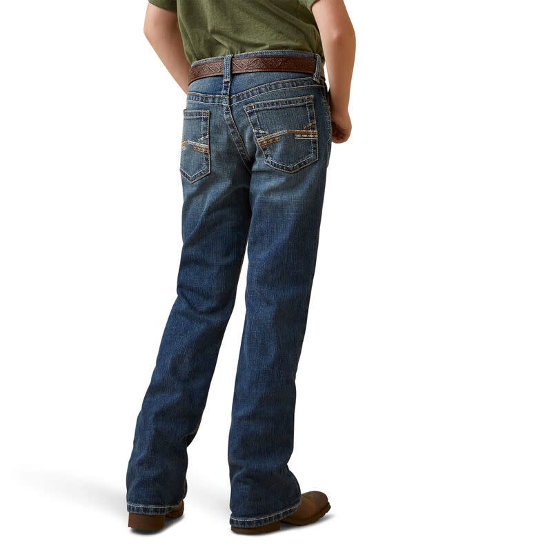 10043180 ARIAT BOYS B4 RAFAEL RELAXED BOOTCUT JEAN IN WAVE
