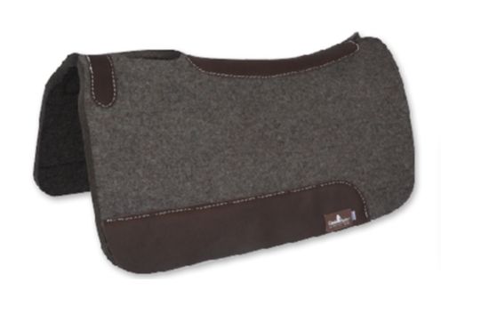 CLASSIC EQUINE 3/4&quot; GRAY WOOL FELT CONTOURED PAD