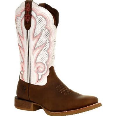 DURANGO WOMEN&#39;S REBEL PRO WHITE VENTILATED WESTERN BOOT