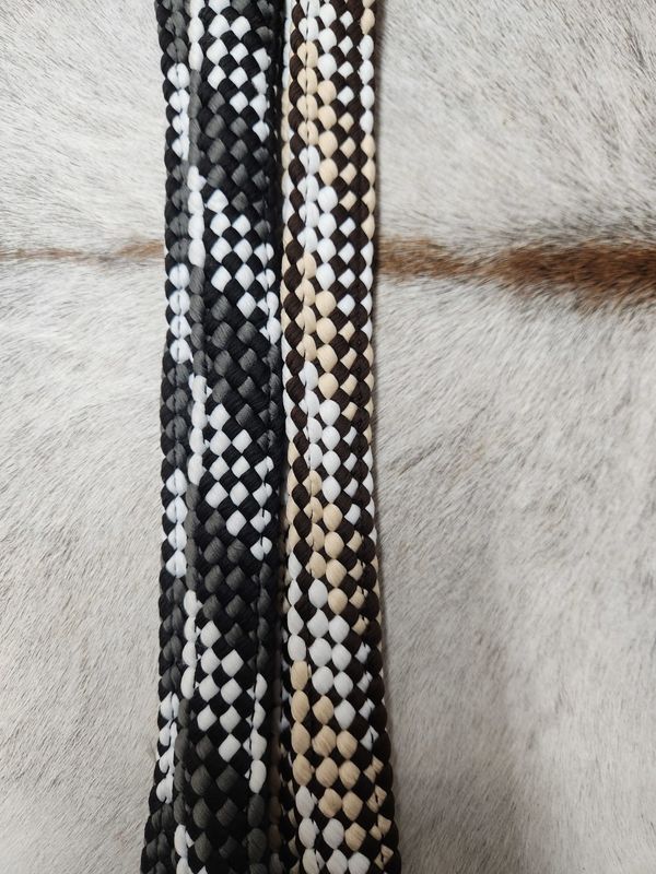 TOUGH 1 7.5&#39; FLAT BRAIDED SPLIT REINS