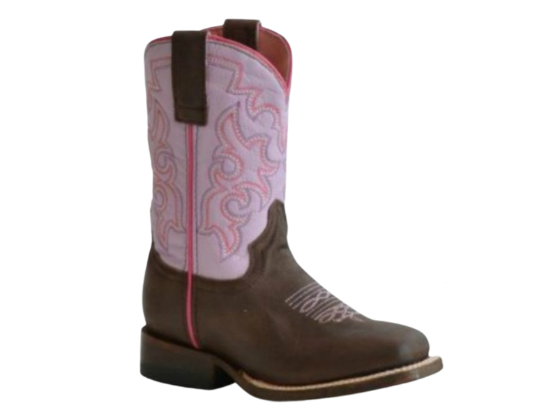 09-119-9991-0115 ROPER GIRLS COWGIRL BROWN W/PURPLE SHAFT