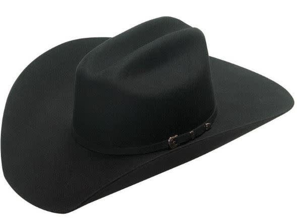 TWISTER &quot;SANTA FE&quot; 3X WOOL BLACK COWBOY HAT