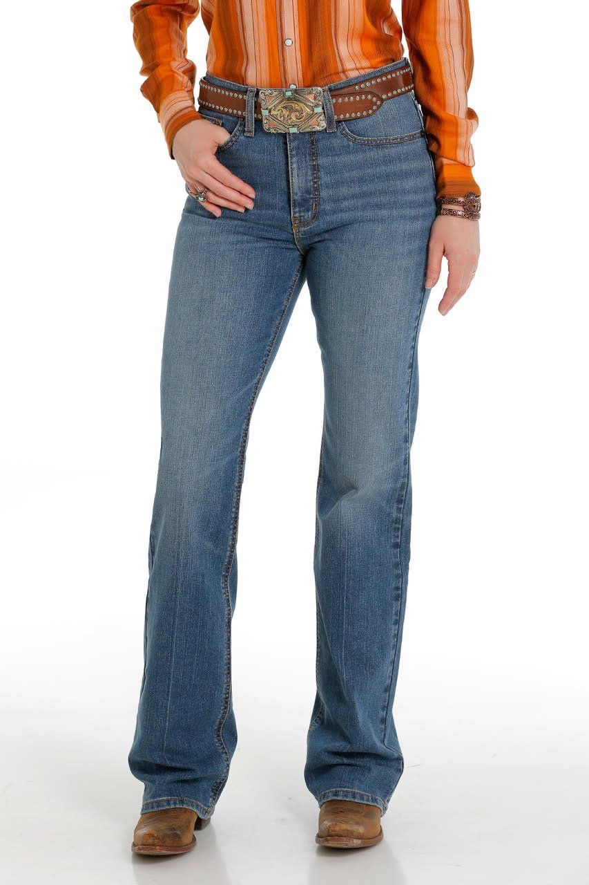 CRUEL DENIM SKYLAR HIGH RISE BOOTCUT MEDIUM STONE JEAN