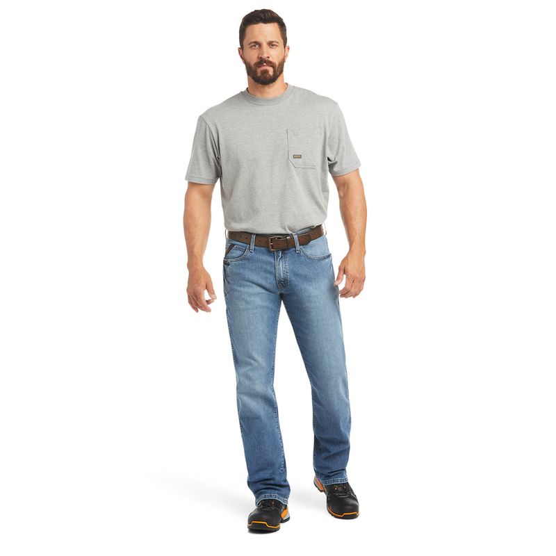 ARIAT MEN&#39;S REBAR M4 RELAXED DURASTRETCH BOOTCUT JEANS