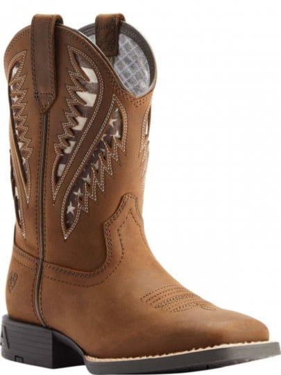 ARIAT KIDS QUICKDRAW DISTRESSED TAN BOOT