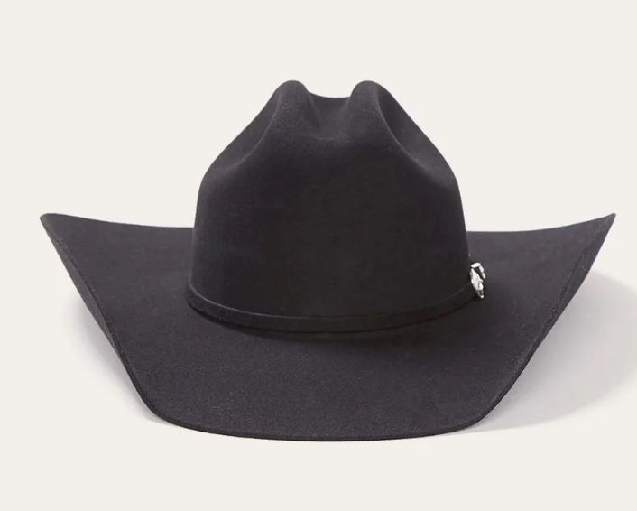 STETSON BREHAM 4X REGULAR OVAL BLACK COWBOY HAT