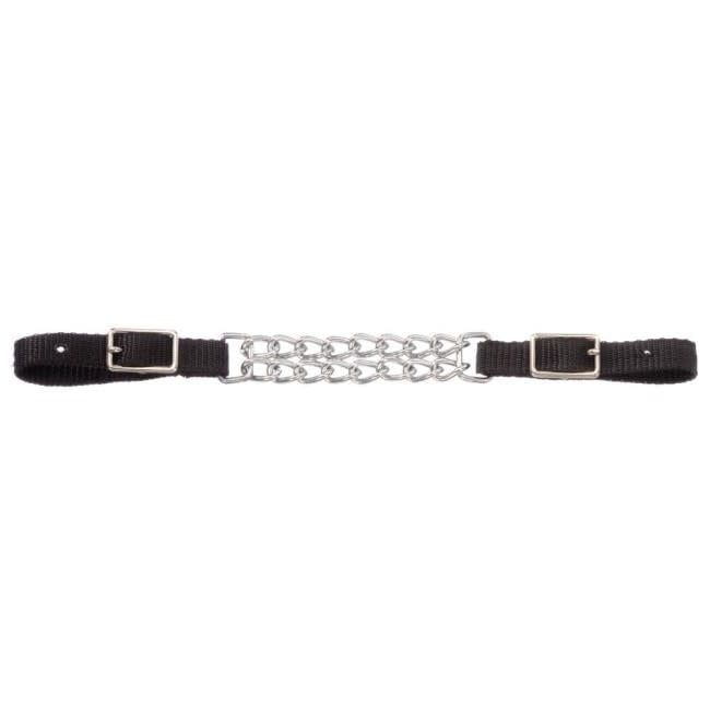 TOUGH1 NYLON CURB STRAP WITH DOUBLE CHAIN