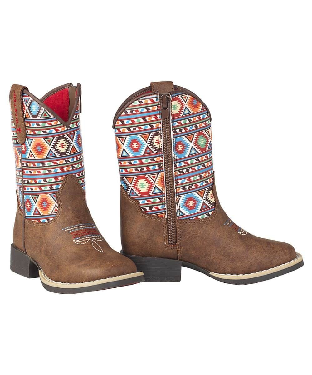 DANIELLA TODDLER GRN/RD/BLU AZTEC