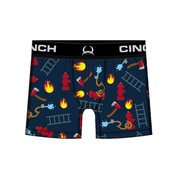 MXY6011003 CINCH MEN&#39;S LOOSE FIREHOSE NAVY BOXER