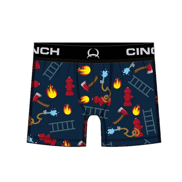 CINCH MEN&#39;S LOOSE FIREHOSE NAVY BOXER