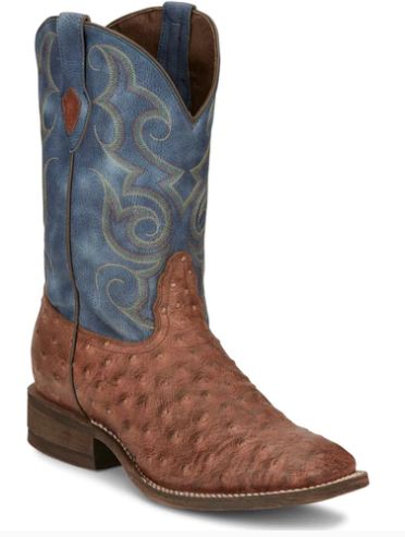 NOCONA BOOTS MEN&#39;S JAVA TAN OSTRICH PRINT BOOTS