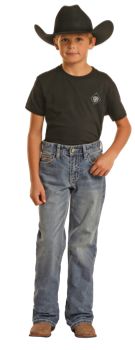 ROCK &amp; ROLL BOY&#39;S BB GUN STRAIGHT ROPE STITCH BOOTCUT JEANS
