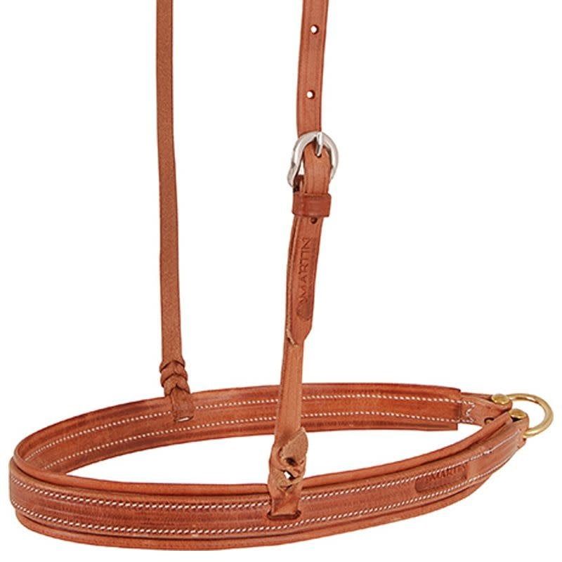 MARTIN SADDLERY LINED HARNESS LEATHER NOSEBAND