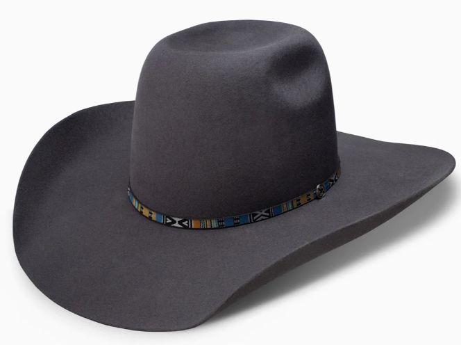 RESISTOL 3X SILVER SMOKE COWBOY HAT