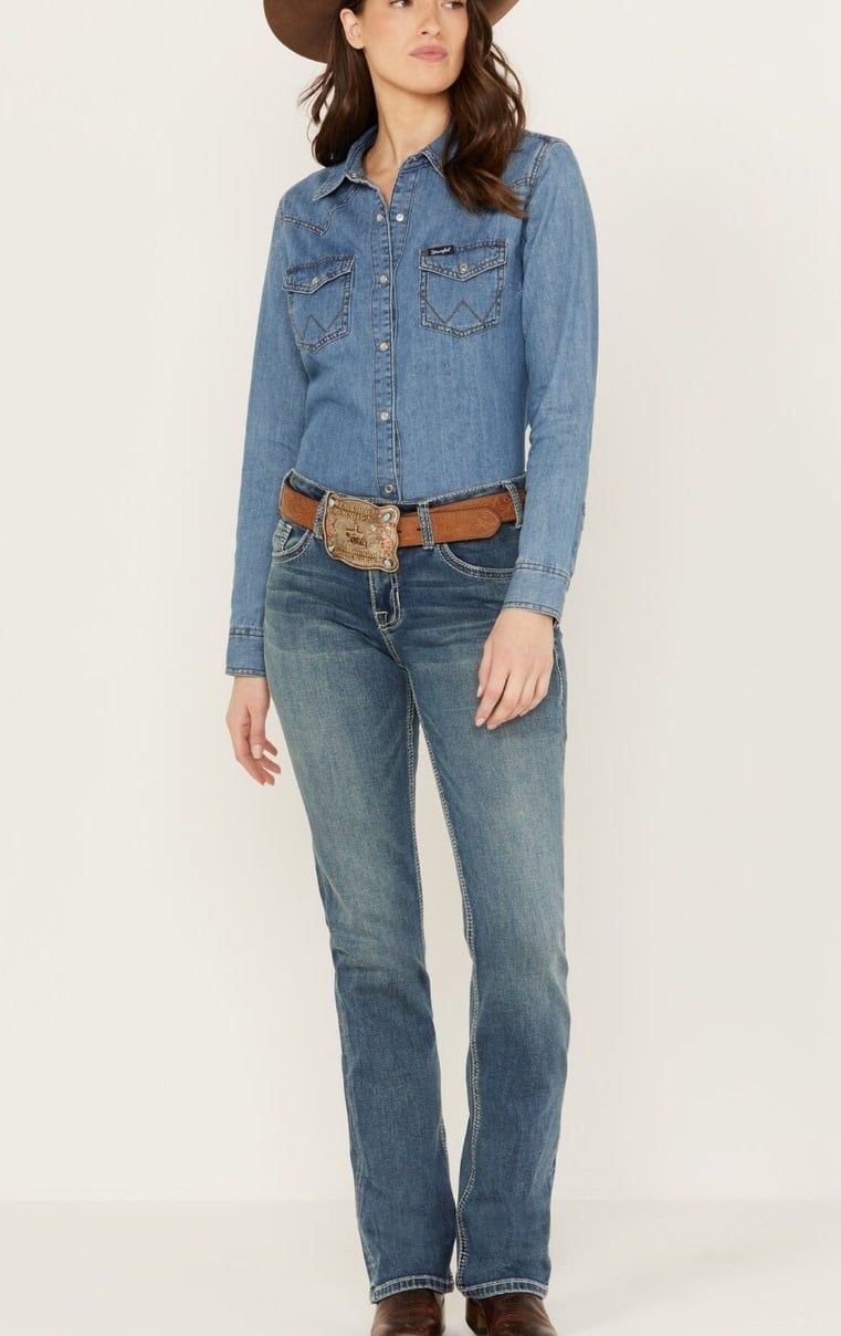 ROCK &amp; ROLL COWHIDE BOOTCUT RIDING JEAN