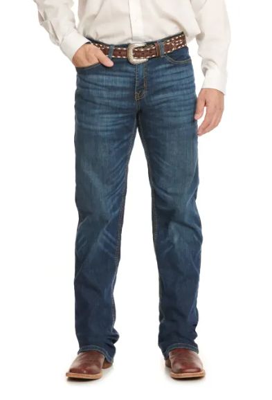 CINCH GRANT MEN&#39;S MEDIUM STONE WASH RELAXED BOOTCUT JEAN