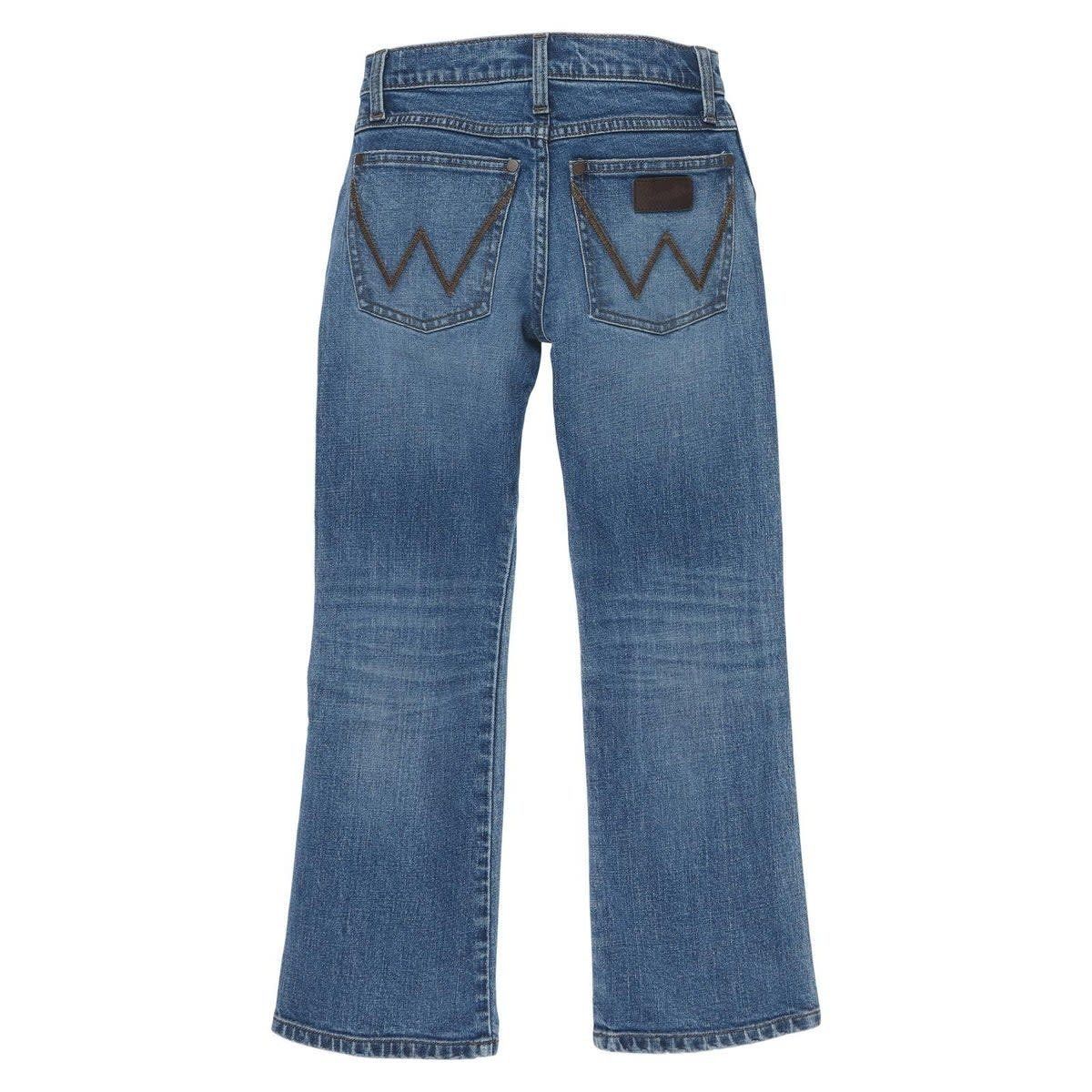WRANGLER BOYS RETRO RELAXED MEDIUM WASH BOOT JEAN
