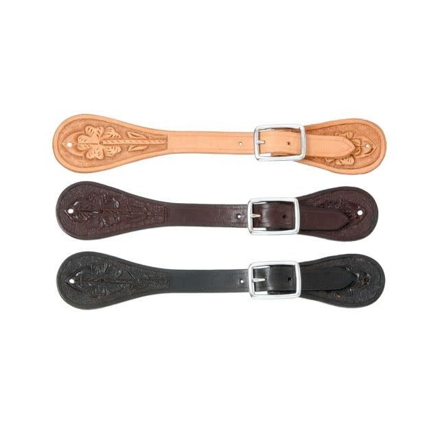 ROYAL KING FLORAL STAMP SPUR STRAP