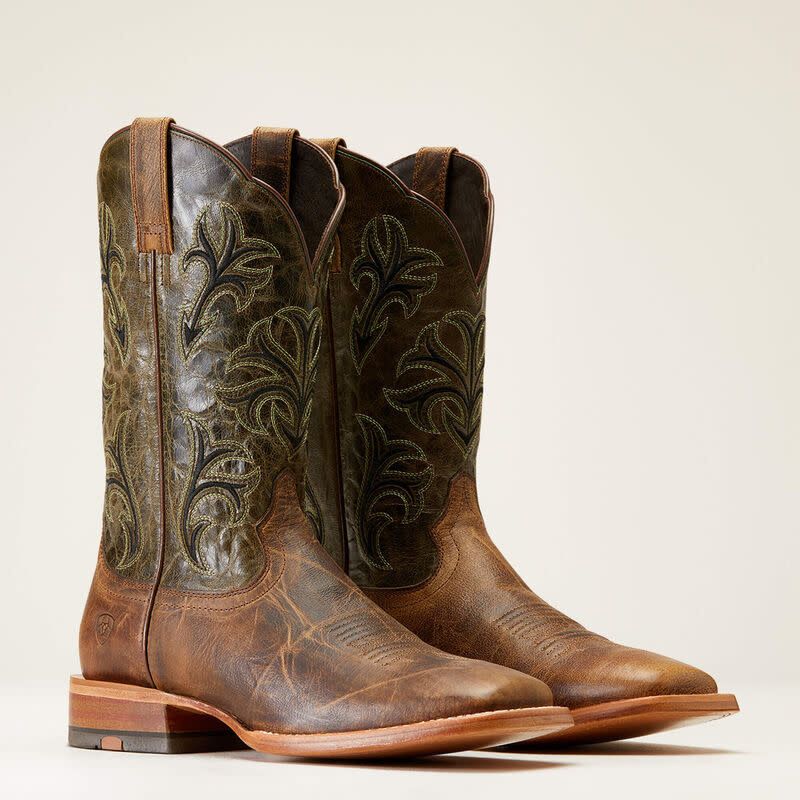 ARIAT MEN&#39;S COWBOSS WESTERN BOOT CRINKLED BROWN