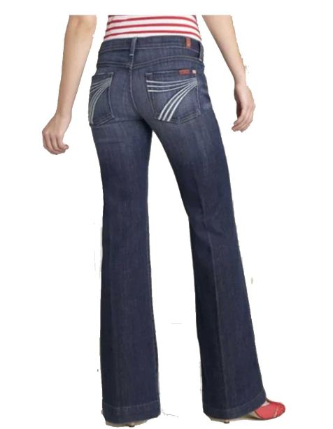 7 FOR ALL MANKIND DOJO XOS TROUSER MEDIUM WASH