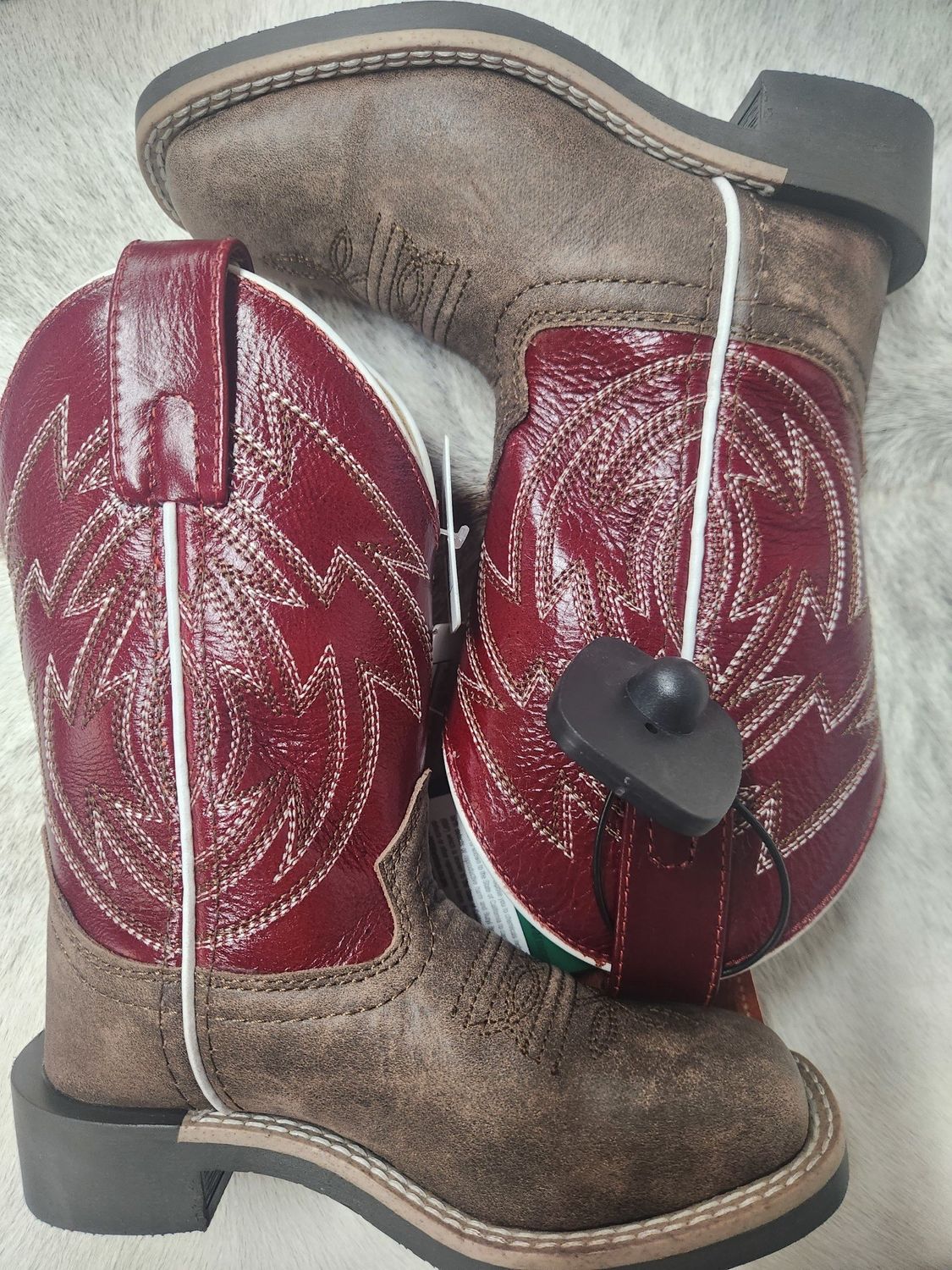 SMOKY MOUNTAIN BOY&#39;S NOMAD BURGUNDY BOOTS